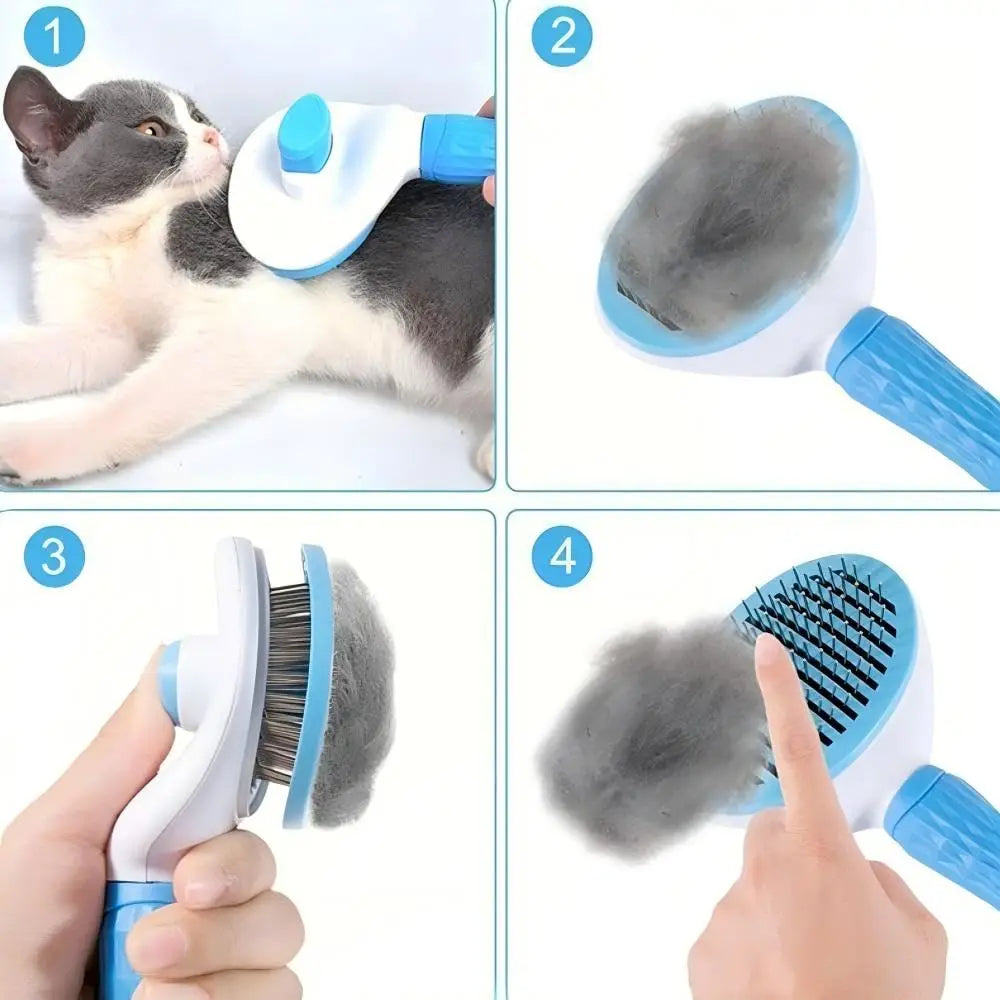 Self-Cleaning Pet Slicker Brush