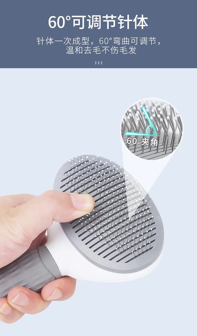 Self-Cleaning Pet Slicker Brush
