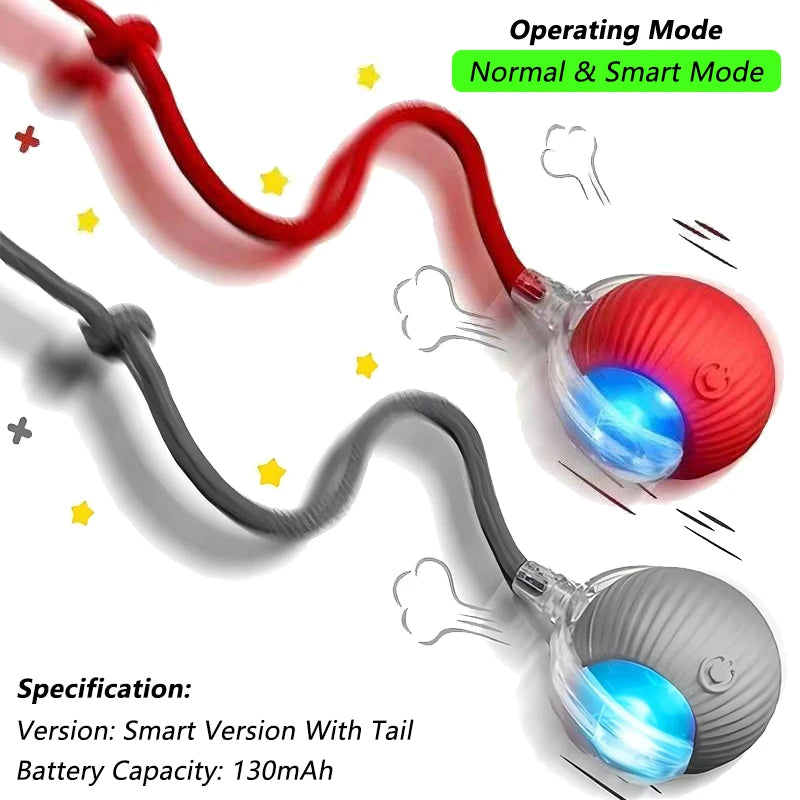 Dog Cat Interactive Ball. Automatic Rolling Ball