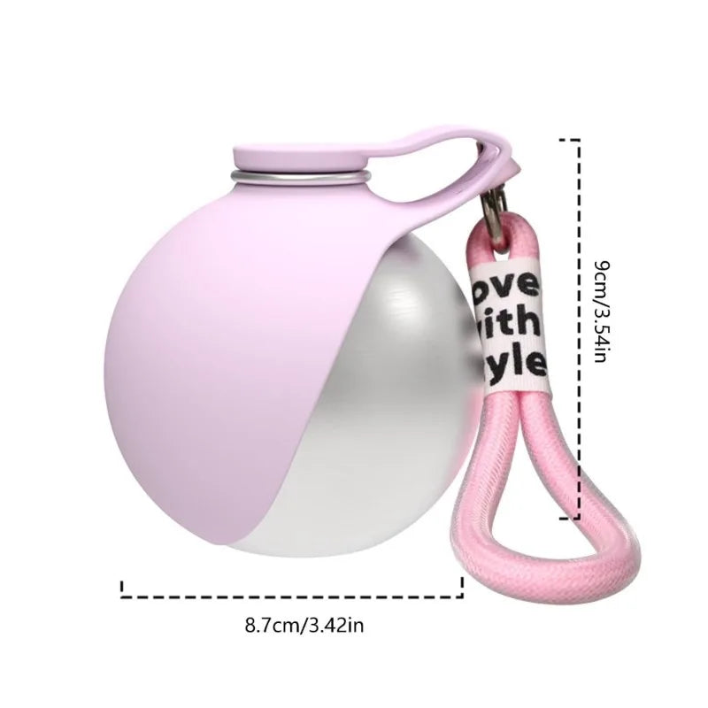 Dog Water Bottle with Removable Silicone Bowl