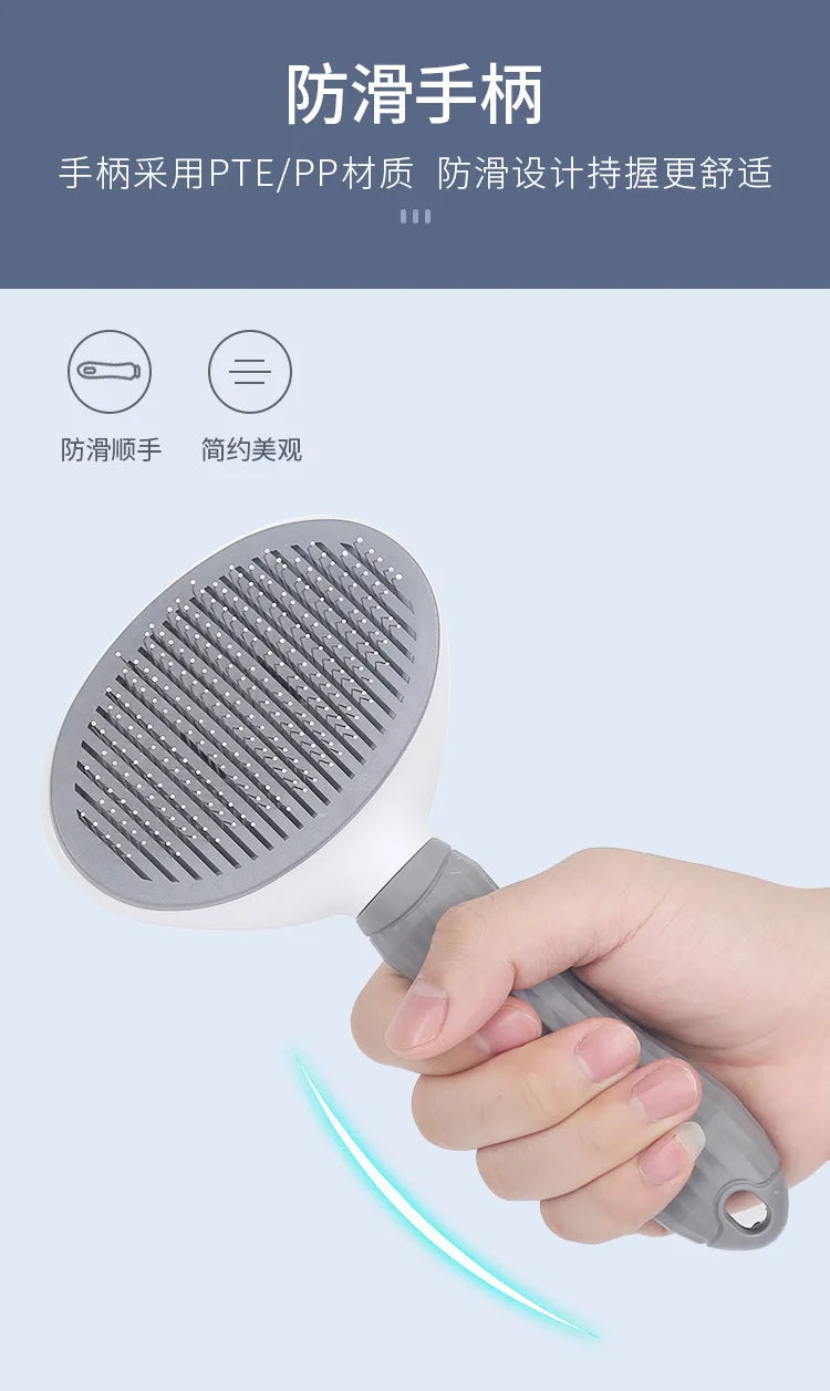 Self-Cleaning Pet Slicker Brush