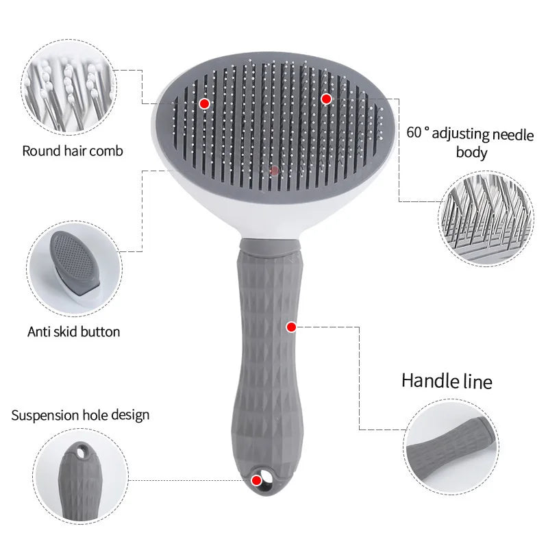 Self-Cleaning Pet Slicker Brush