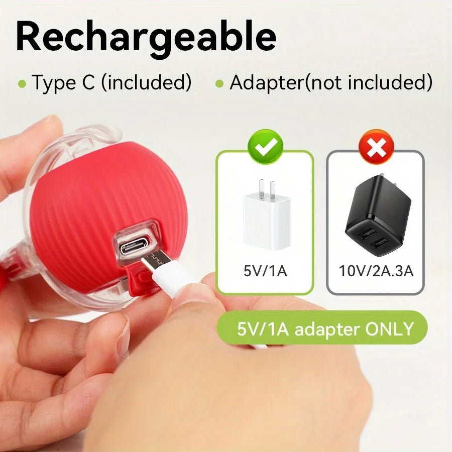 Dog Cat Interactive Ball. Automatic Rolling Ball