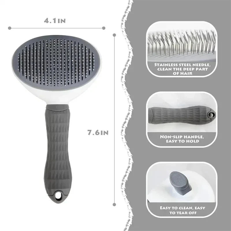 FurEase ProBrush™ – Self-Cleaning Pet Grooming Tool