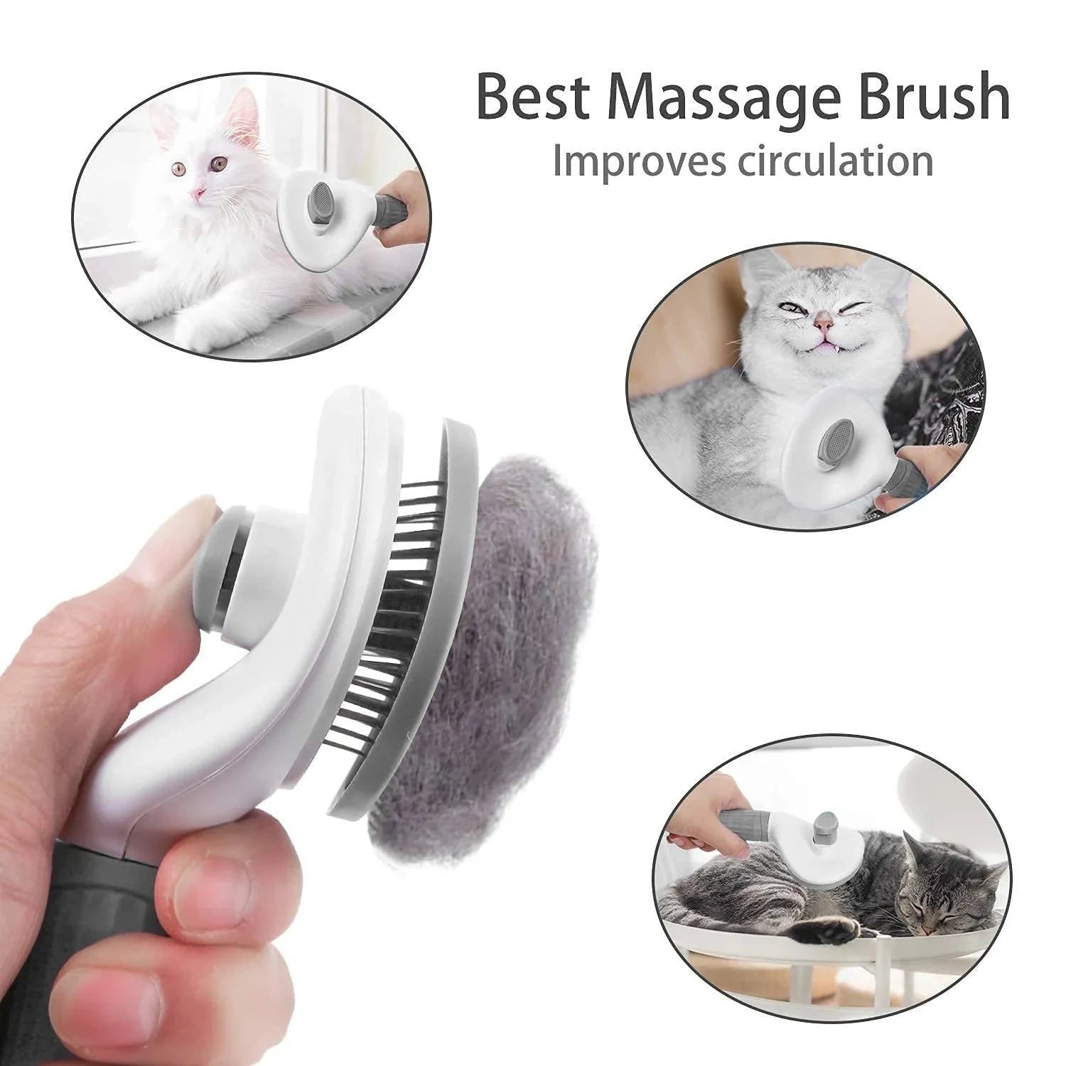 FurEase ProBrush™ – Self-Cleaning Pet Grooming Tool